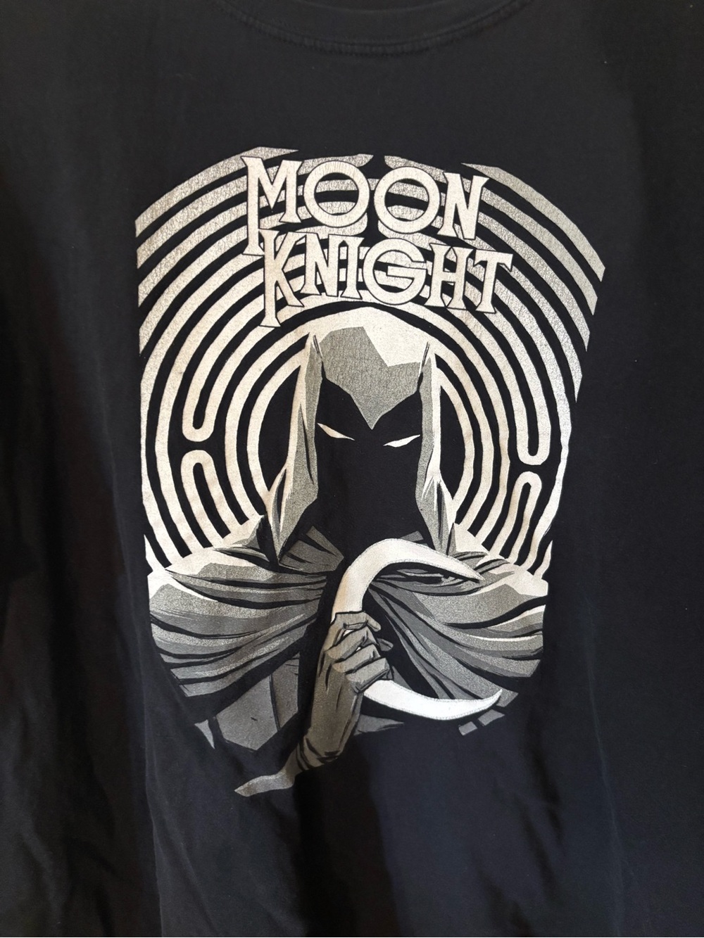 Marvel Studios Moon Knight Visage T-Shirt 3XL Black White Silver Graphic Print - Picture 2 of 8